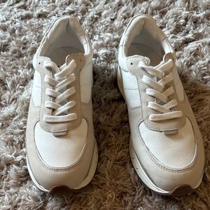 Madewell Cream and White Sneakers